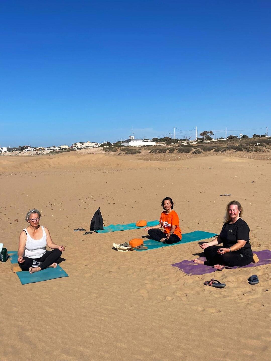 Yoga am Strand