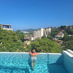 Ausblick vom Hotelpool