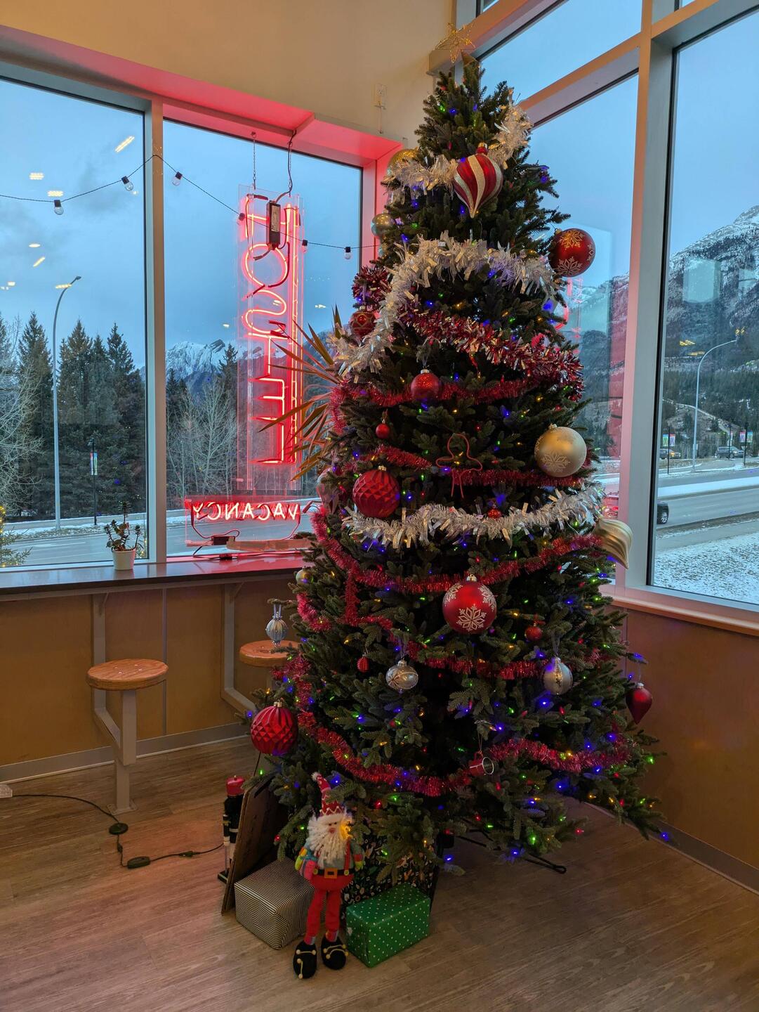 Christbaum im Hostel