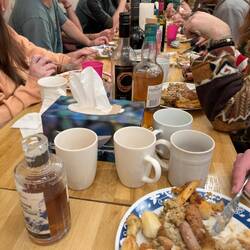 Open dinner at the Hostel