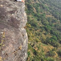 80 m geht's hier senkrecht runter