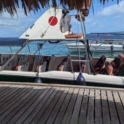 Fortunately the boat had shade and the waters were calm