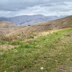 Die Berge hinter Christchurch