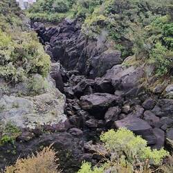 Die Aratiatia Rapids bevor die Schleusen geöffnet wurden...