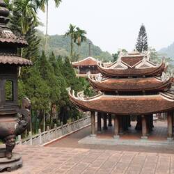 Tempel mit Gebetsmühle