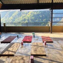 offene Yoga Terrasse