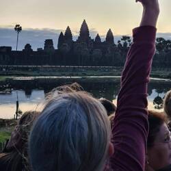 Gut, dass ich groß bin. Habe eine ganz gute Position in der 3. Reihe