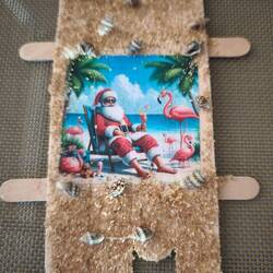 gebastelter Weihnachtsmagnet