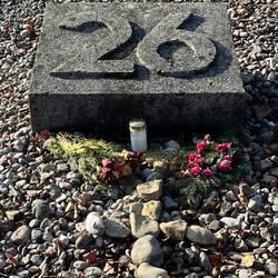 Bl 26. Someone left a memorial