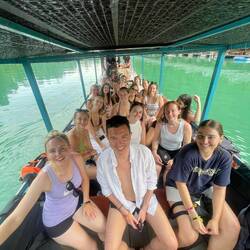 On the left side at the back - in case someone is looking for me