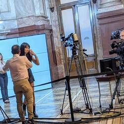 A news team in the nation's capitol