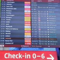 Die übliche Frage: wo ist unser Flug?
