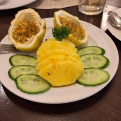 Neue Variation: Maracuja, Ananas und Gurke