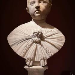 Bust of a child (Roman Imperial Period [1st-2nd c.]; nose and bust added in the 16th c.) by unknown.