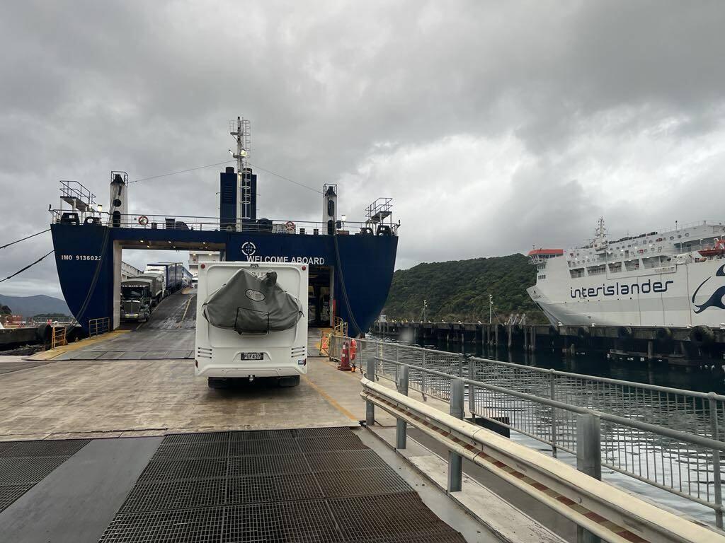 Heading onto the ferry