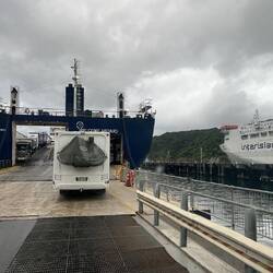 Heading onto the ferry