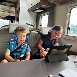 Moana got relegated to the headphones. But even Benjamin is tiring of it...