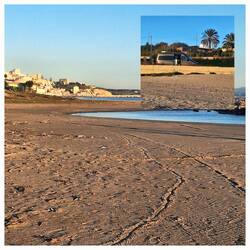Unser Stellplatz am Strand von Sciacca