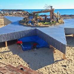 Krippe auf Komet in Marinella di Selinunte