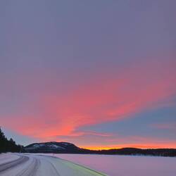 Auf der Fahrt nach Rovaniemi