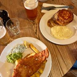 Una tipica cena british a fine giornata