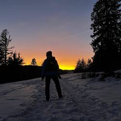 Genuss pur! Wir lieben es, nach Sonnenuntergang zu wandern