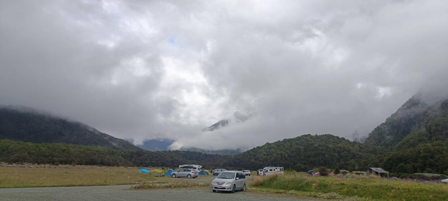 Ce matin au camping "cascades creek" avant de partir