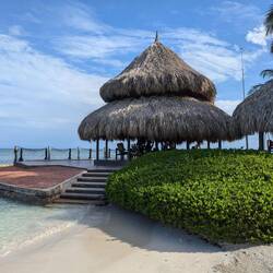 Our beach side hut of choice. We learnt to claim it early!