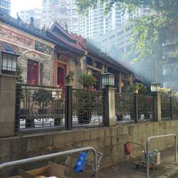 Views of the temple at the end of our walk