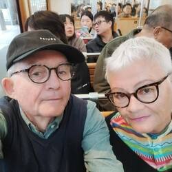 A selfie on the ride up!