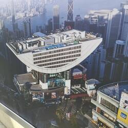 Arial view of the sky terrace that we ascended to from the top of the funicular ride