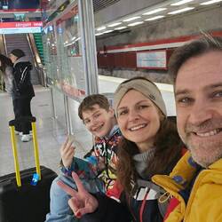 Mit der Metro zurück zum Flygplatsen