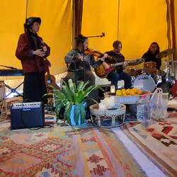 Madeleine James and friends jamming.