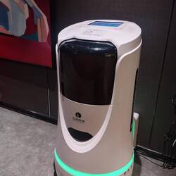 The delivery robot at our hotel. Anything ordered from outside get brought via the lifts to you room