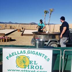 Paella auf dem CP Playa Parazuelos 25.12.24