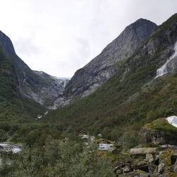 Blick auf den Briksdalsbreen