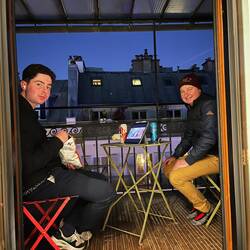 Last night in our balcony