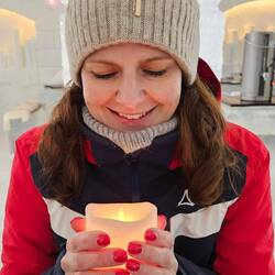 Bei -4° im Inneren gilt es, sich warm zu halten.