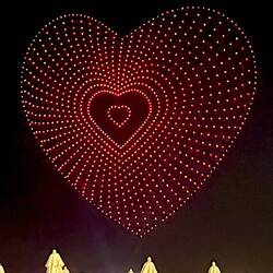 Drohnen Show JBR Beach