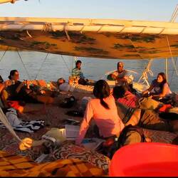 The deck of a felucca: the most relaxing place on earth
