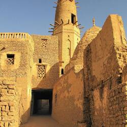 The medieval mud brick city of El Qasr
