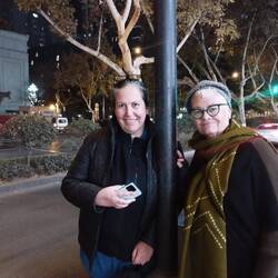 Waiting for our Didi (Chinese uber) to get us home.