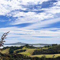 Rangitoto im Hintergrund