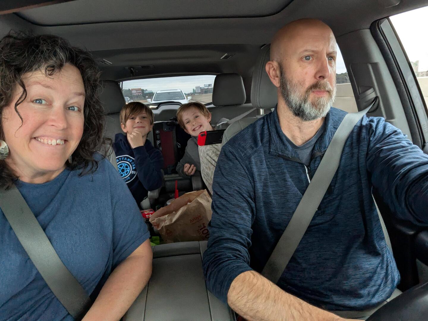 On the road again.