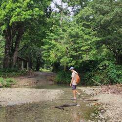 Le chemin du centre du village jusqu'à notre hébergement