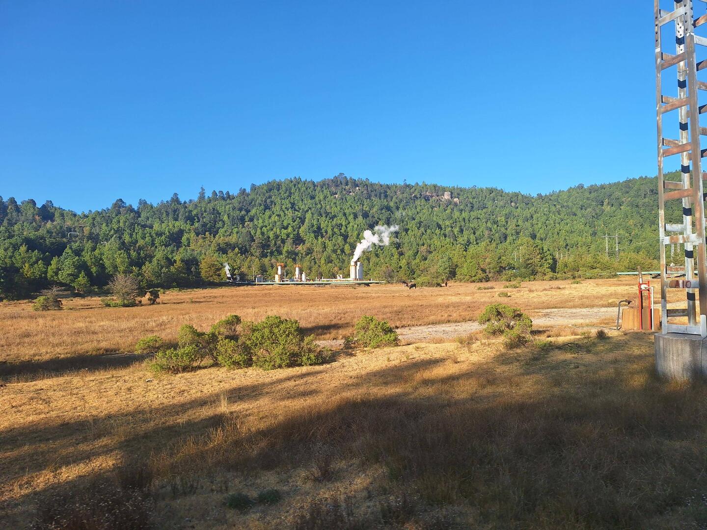 Ein von Geothermie geprägtes Gebiet