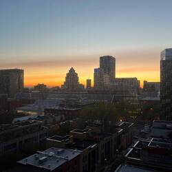 Good morning Montreal. View from our hotel.
