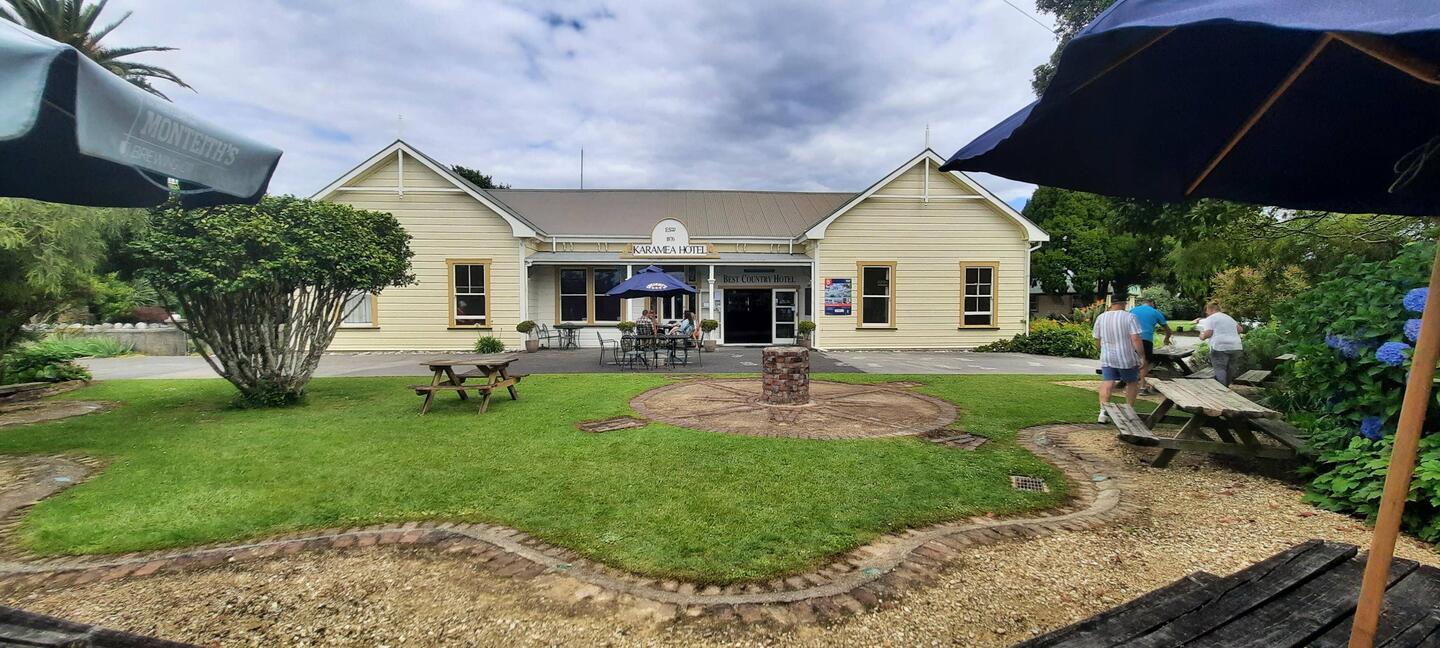 Karamea Hotel. Stayed here 2 nights over the new year