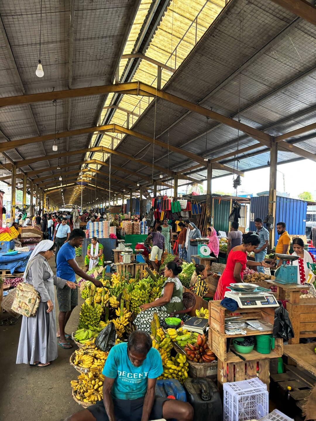Auf dem Gemüsemarkt in Pettah