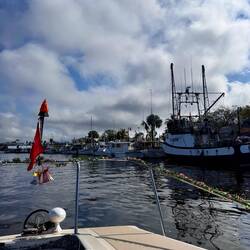 Sponge Docks coming into Tarpon Springs